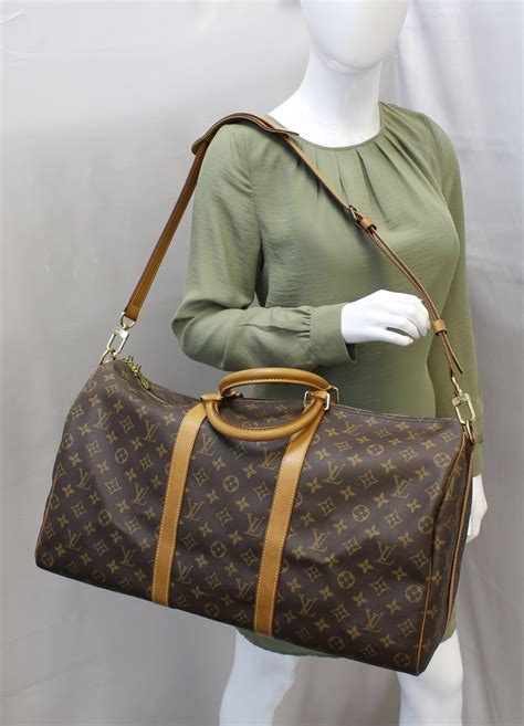 louis vuitton keepall bandouliere monogram 50 red|louis Vuitton Monogram keepall 50.